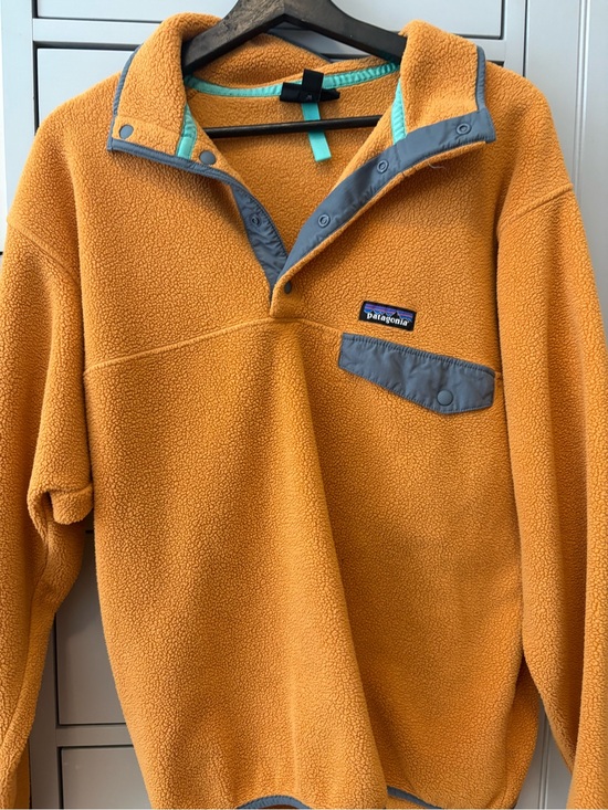 Patagonia Other - Patagonia Yellow Synchilla Fleece with Teal Trim